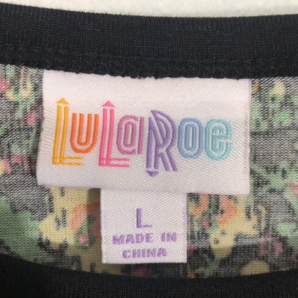 NWT! LuLaRoe Randy Raglan Baseball Tee Shirt Large - Picture 6 of 8